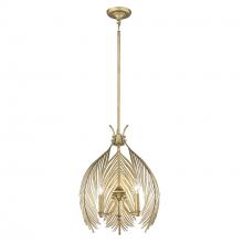  6930-3P VFG - Cay 3 Light Pendant in Vintage Fired Gold